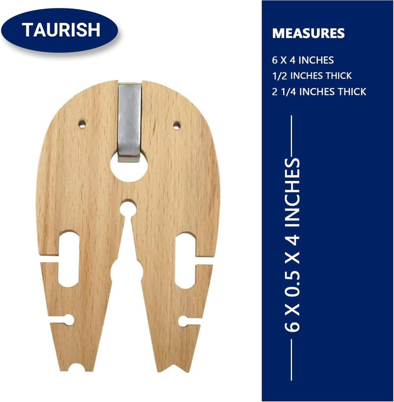 TAURISH V-Slot Bench Pin with C-Clamp Jewelry Making Tool Metalsmith Workbench For Sawing, Filing and Crafting - Image 5